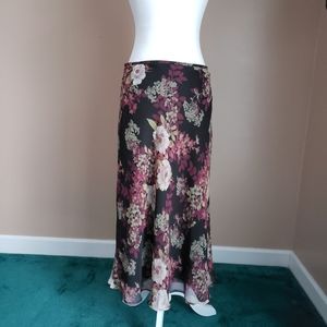 Geoffrey Beene Sport Floral Maxi Skirt, Lined